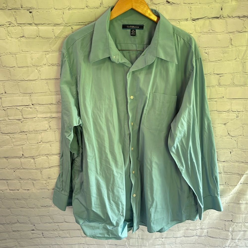 Croft & Barrow Button Down Classic Fit Long Sleeve Dress Shirt Men’s Size XXL